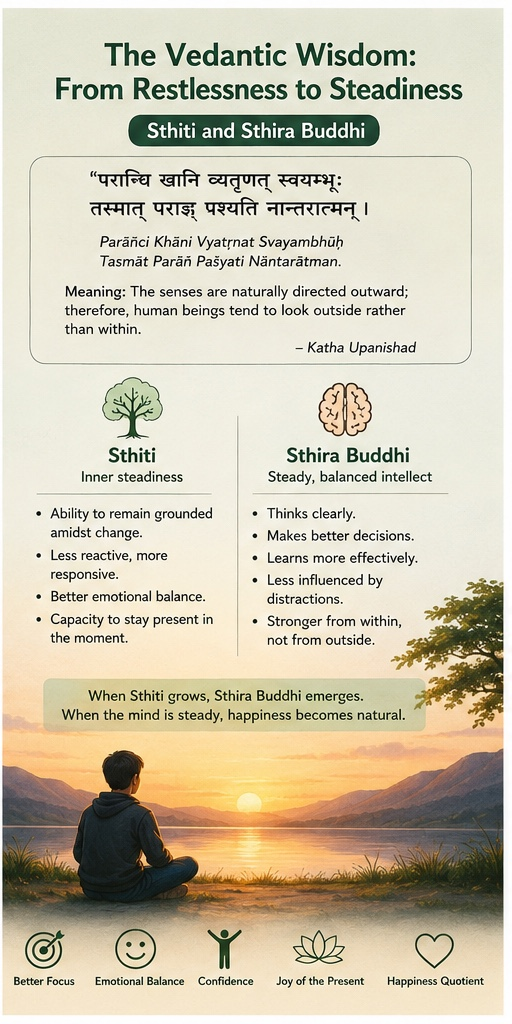 The Vedantic Wisdom: From Restlessness to Steadiness